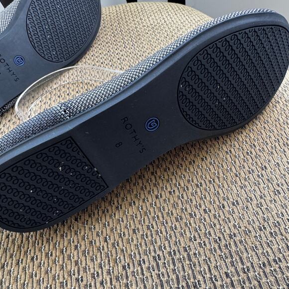 Rothy's The Flat Round Toe Grey Ballet Flat Shoes Size 8 - Picture 6 of 11